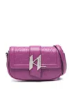 Karl Lagerfeld K/saddle Crossbody Bag In Violett