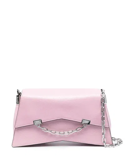 Karl Lagerfeld Small K/seven Leather Crossbody Bag In Pink