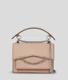 Karl Lagerfeld K/seven Grain Leather Shoulder Bag
