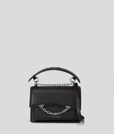 Karl Lagerfeld K/seven Grain Leather Shoulder Bag