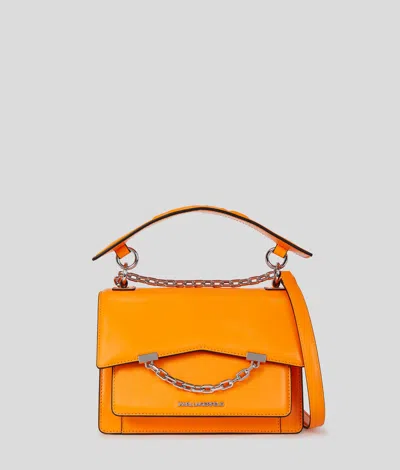 Karl Lagerfeld K/seven Grain Leather Shoulder Bag