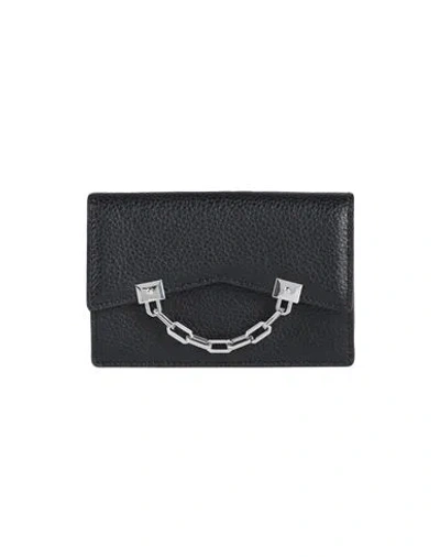 Karl Lagerfeld K/seven Grainy Flap Ch Woman Document Holder Black Size - Bovine Leather