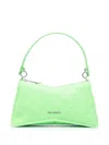 Karl Lagerfeld Recycled Material Shoulder Bag With Embossed Logo Print In Green