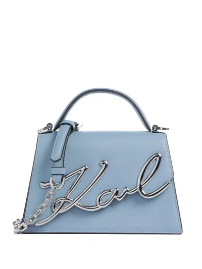Karl Lagerfeld K/signature 2.0 Tote Bag In Blue