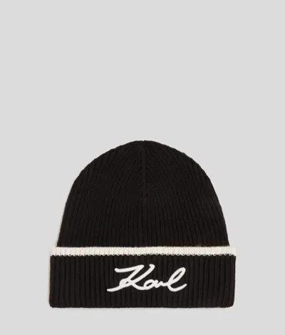 Karl Lagerfeld K/signature Beanie