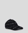 Karl Lagerfeld K/signature Bouclé Cap