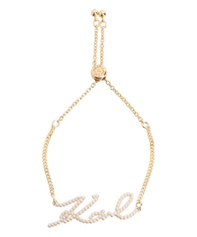 Karl Lagerfeld K/signature Bracelet In Gold