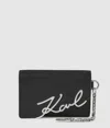 Karl Lagerfeld K/signature Cardholder In Black