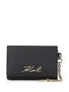 Karl Lagerfeld K/signature Cardholder In Schwarz