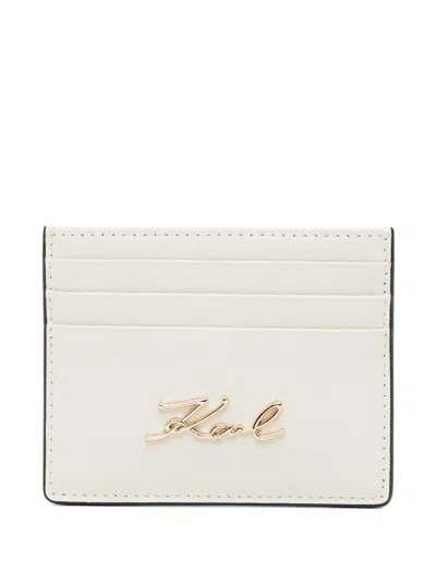 Karl Lagerfeld K/signature Cardholder In White