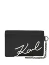 Karl Lagerfeld K/signature Chain Wallet In Black