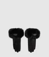 Karl Lagerfeld K/signature Faux-fur Gloves In Black
