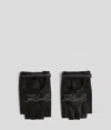 Karl Lagerfeld Stud-embellished Fingerless Gloves