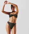 Karl Lagerfeld K/signature Halter Bikini Top In Black