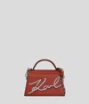 Karl Lagerfeld K/signature Kleine Umhängetasche In Red