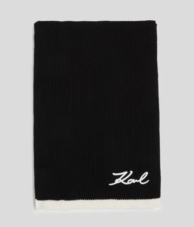 Karl Lagerfeld K/signature Knit Scarf