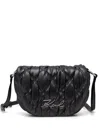 Karl Lagerfeld Logo Shoulder Bag In Black