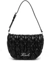 Karl Lagerfeld K/signature Kuilt Shoulder Bag In Schwarz