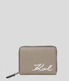 Karl Lagerfeld K/signature Medium Zip Wallet