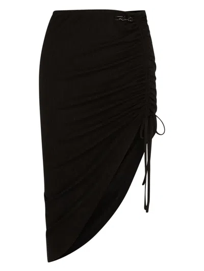 Karl Lagerfeld K/signature Midi Skirt In Black