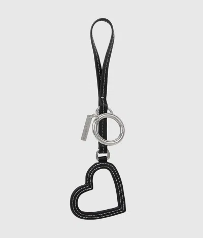 Karl Lagerfeld K/signature Mirror Keychain In Black