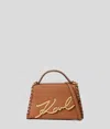 Karl Lagerfeld K/signature Mittelgrosse Umhängetasche In Brown