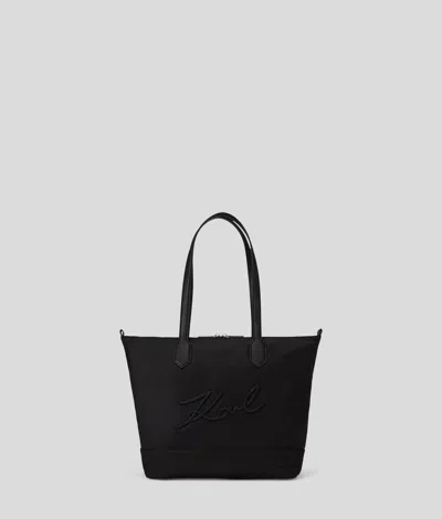 Karl Lagerfeld K/signature Nylon Medium Tote Bag