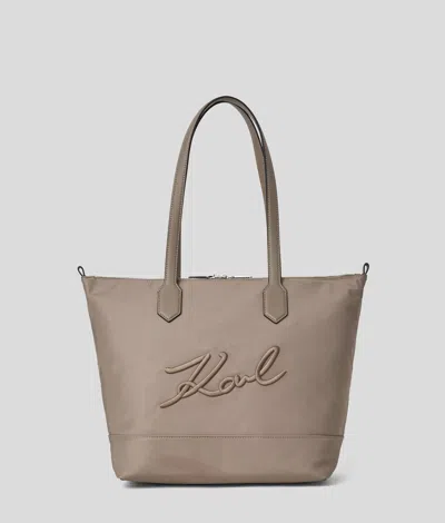 Karl Lagerfeld K/signature Nylon Medium Tote Bag