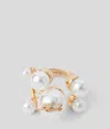 Karl Lagerfeld K/signature Pearls Ring
