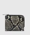 Karl Lagerfeld K/signature Python Small Bifold Wallet