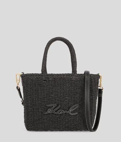 Karl Lagerfeld K/signature Raffia Beach Tote Bag
