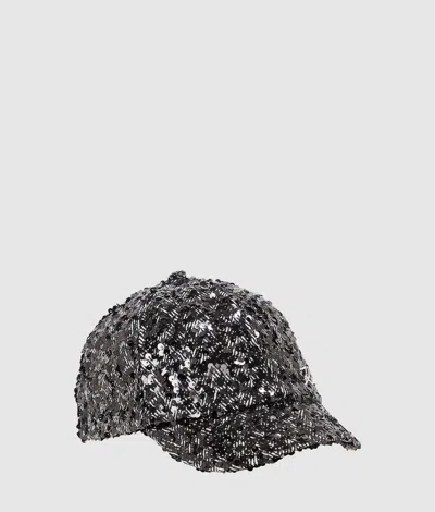Karl Lagerfeld K/signature Sequin Cap