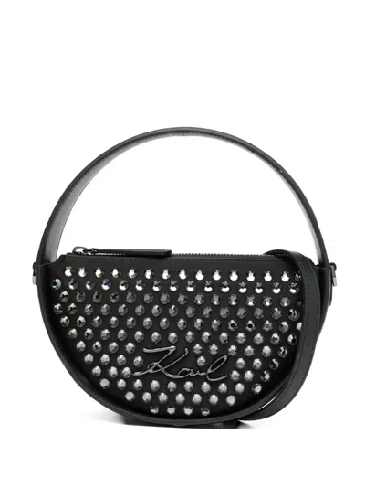Karl Lagerfeld Ksignature Shoulder Bag In Black