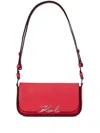 Karl Lagerfeld K/signature Shoulder Bag In Rot