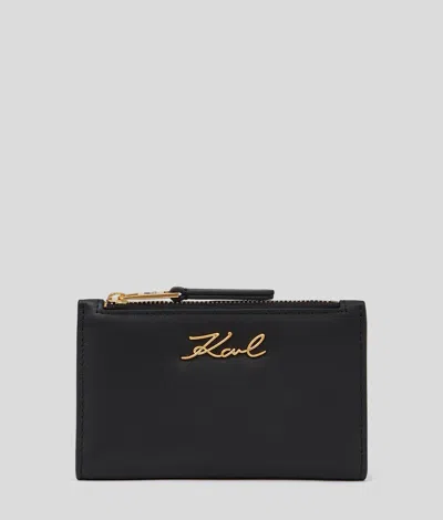 Karl Lagerfeld K/signature Slim Bi-fold Wallet