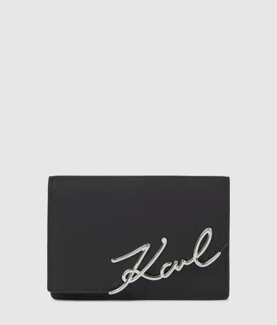 Karl Lagerfeld K/signature Small Wallet In Black