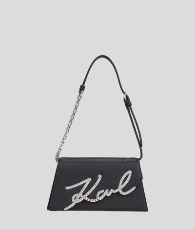 Karl Lagerfeld K/signature Studded Shoulder Bag
