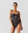 Shop Karl Lagerfeld K/signature Swimsuit