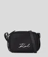Karl Lagerfeld K/signature Umhängebeutel Aus Nylon In Black