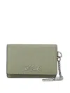 Karl Lagerfeld K/signature Wallet In Grün