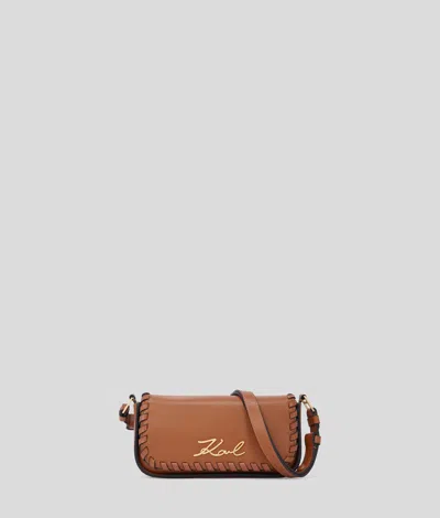 Karl Lagerfeld K/signature Whipstitch Crossbody Bag