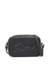 Karl Lagerfeld K/skuare Grainy Camera Bag In 999