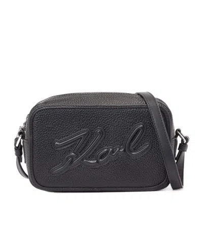 KARL LAGERFELD K/SKUARE GRAINY CAMERA BAG