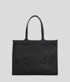 Karl Lagerfeld K/skuare Grainy Large Tote Bag In Black
