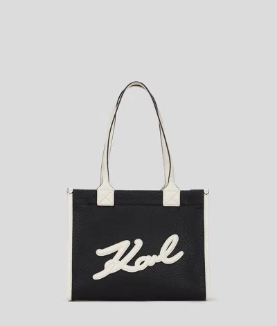 Karl Lagerfeld K/skuare Grainy Medium Tote Bag