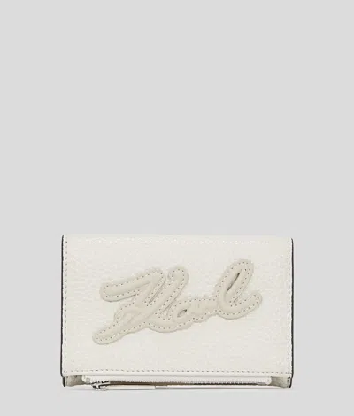 Karl Lagerfeld K/skuare Grainy Small Wallet