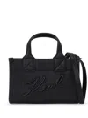 Karl Lagerfeld K/skuare Grainy Tote Bag In 999 Black