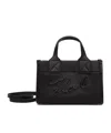 Karl Lagerfeld K/skuare Grainy Tote Bag In Black