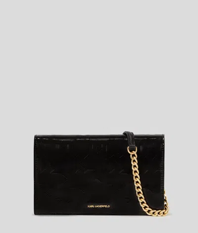 Karl Lagerfeld K/skuare Shiny Crossbody Wallet