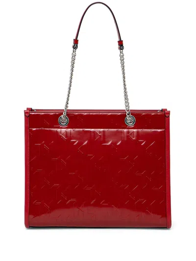 Karl Lagerfeld K/skuare Tote Bag In Red